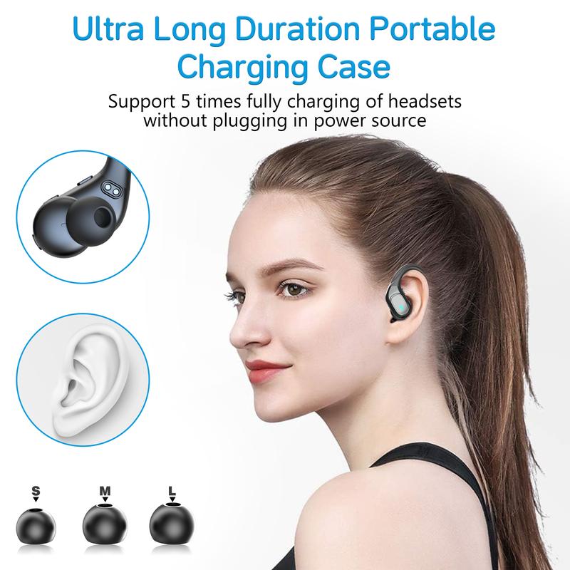 Wireless Headphones , IP5 Waterproof, Bluetooth 5.3 Stereo Earphones for Workouts